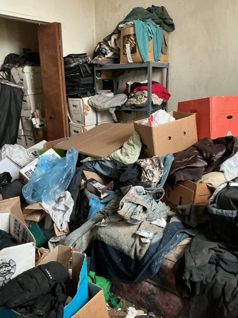 before hoarding junk clean up