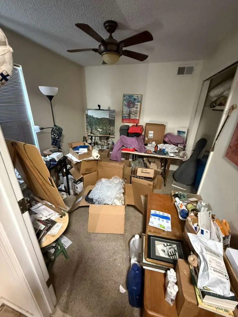 hoarding house cleanup taken by emergency cleanings staff