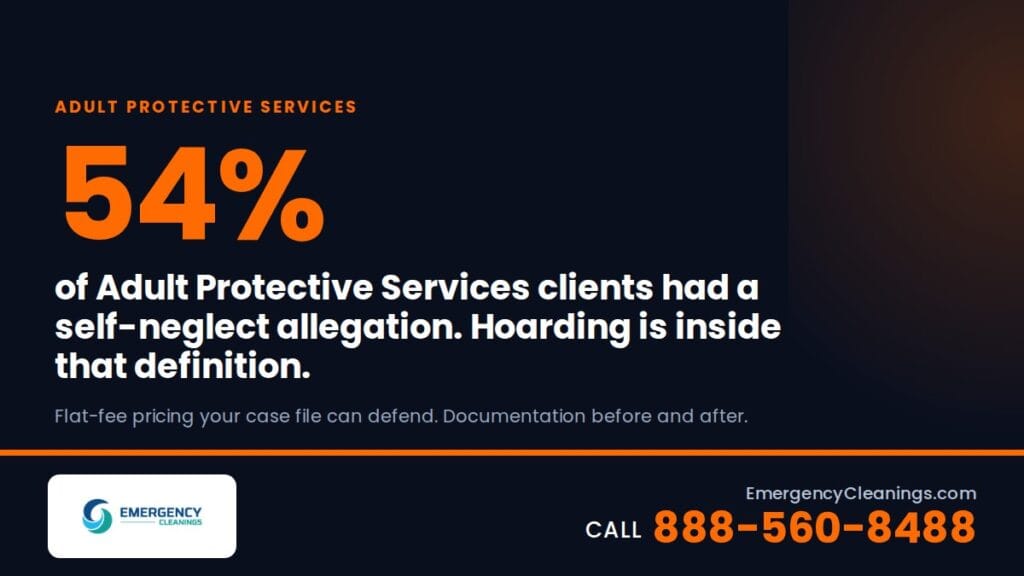 How Adult Protective Services Refers a Hoarding Cleanup — and Who Pays