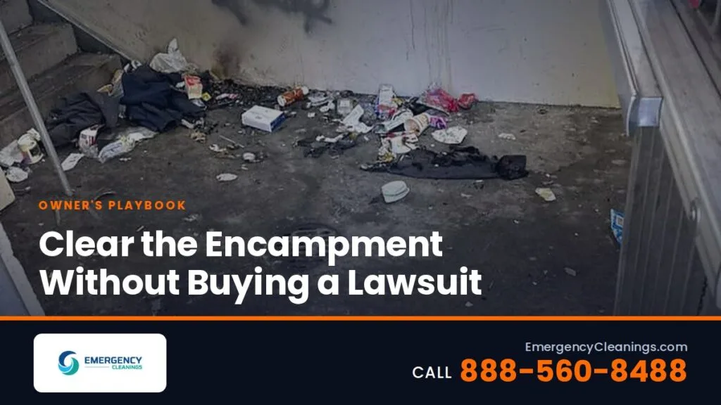 Homeless Encampment Cleanup on Private Property: A Guide for Owners and Managers