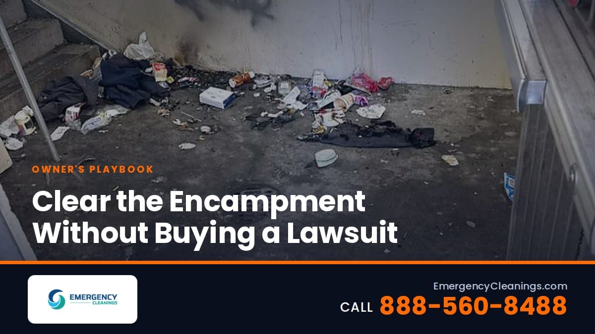Homeless Encampment Cleanup on Private Property: A Guide for Owners and Managers