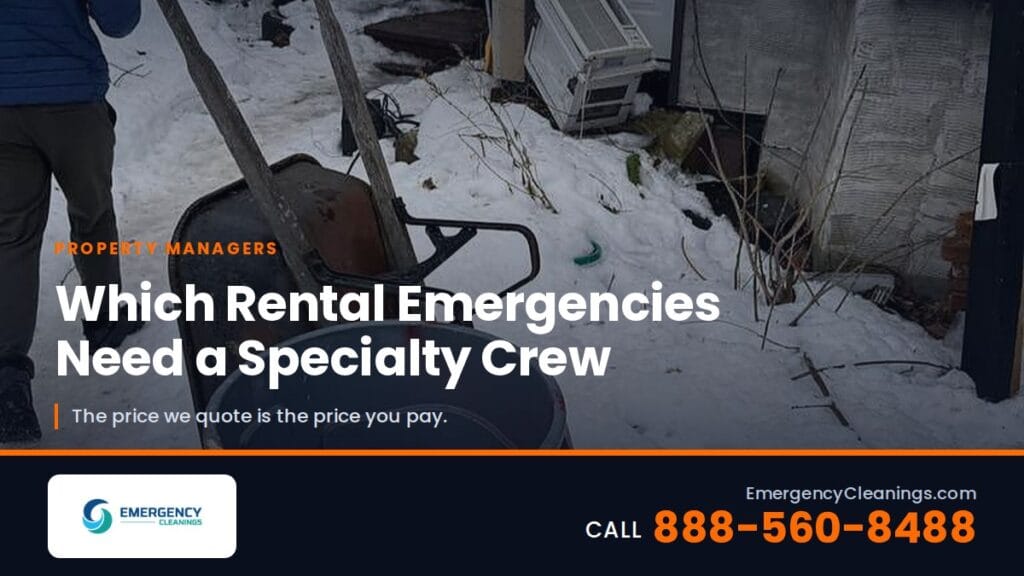 Which Rental Emergencies Need a Specialty Crew