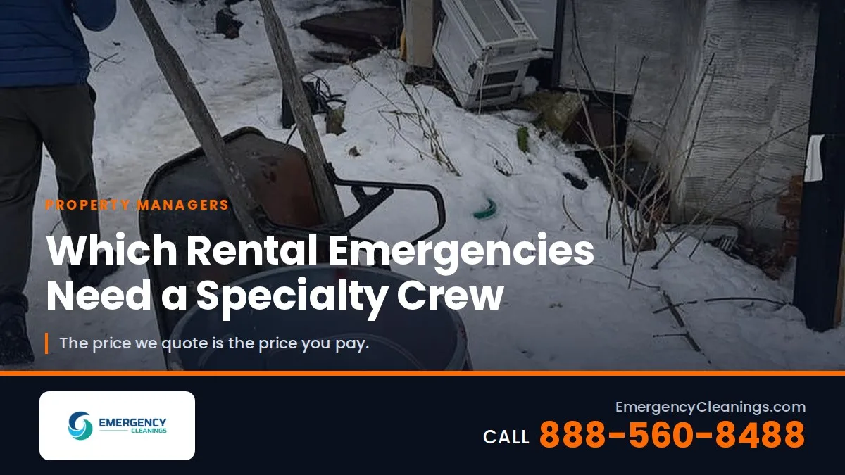 Which Rental Emergencies Need a Specialty Crew