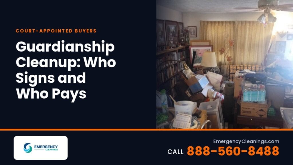 Cleaning a Property Under Guardianship or Receivership: Who Signs, Who Pays