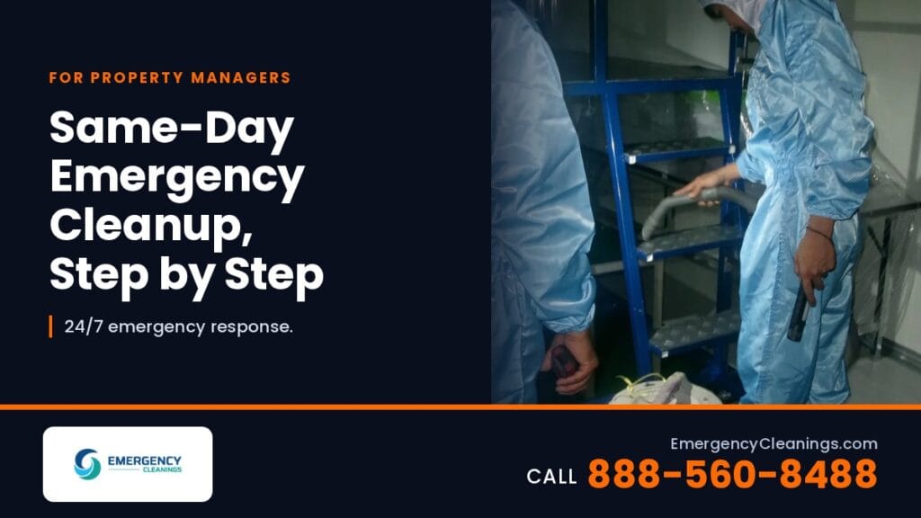 How Fast Can Emergency Cleanup Start? Same-Day Response, Explained