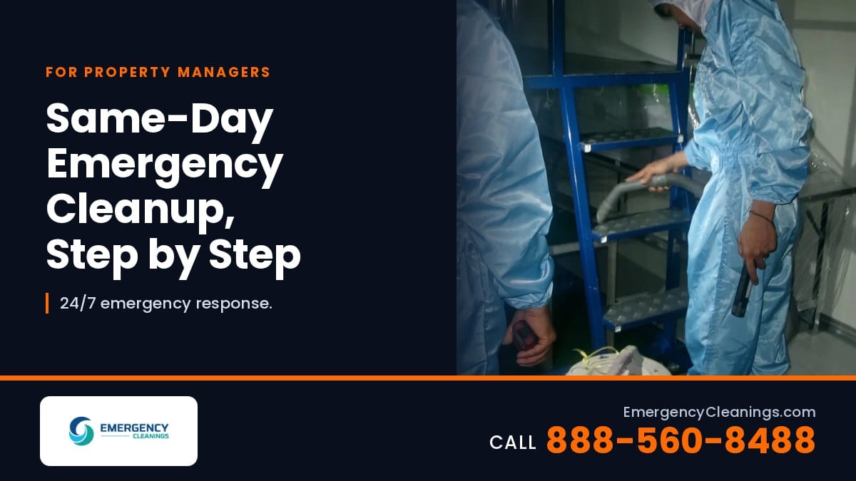 How Fast Can Emergency Cleanup Start? Same-Day Response, Explained