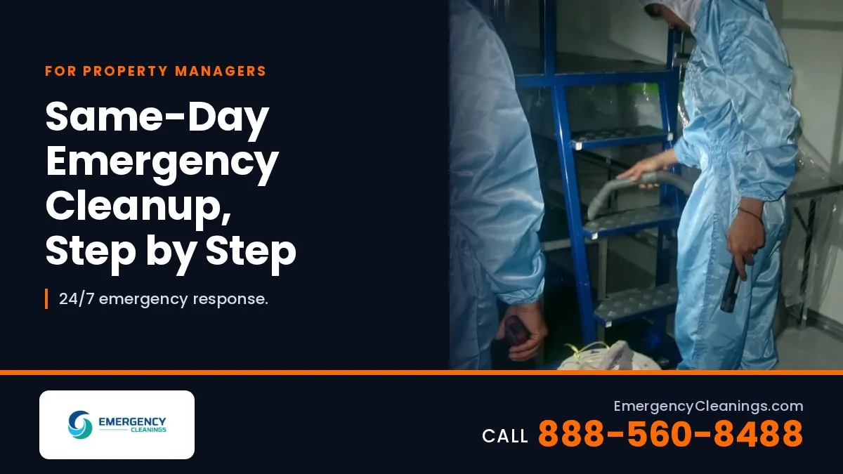 How Fast Can Emergency Cleanup Start? Same-Day Response, Explained