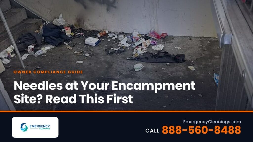 Needles, Human Waste, and Biohazards at Encampment Sites: Safe Removal Explained