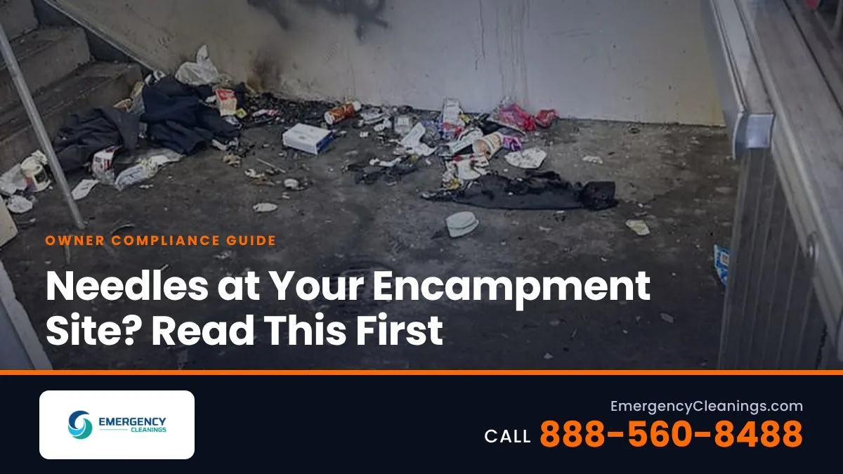 Needles, Human Waste, and Biohazards at Encampment Sites: Safe Removal Explained
