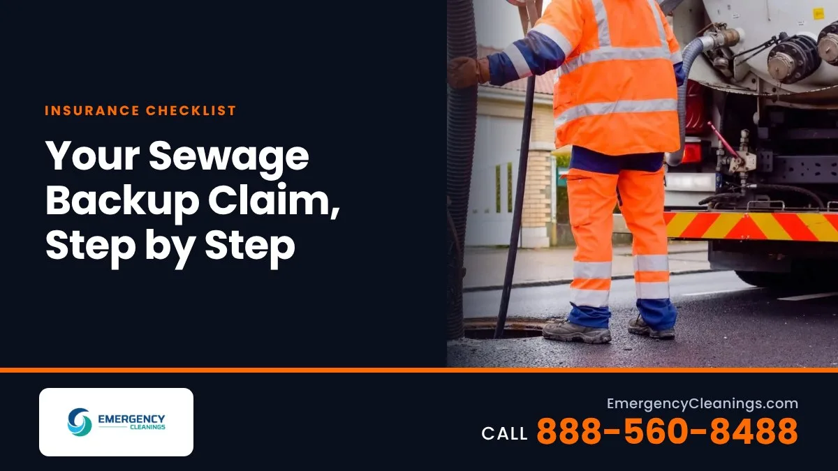 Sewage Backup Insurance Claims: A Step-by-Step Guide