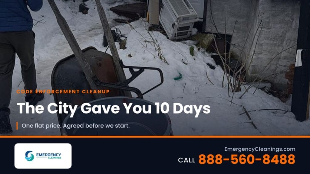 The City Gave You 10 Days: Clearing a Property Before a Code Enforcement Deadline