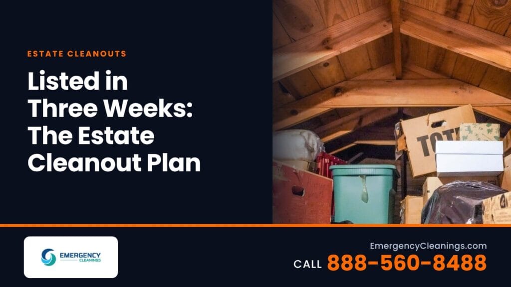 Listing Date in Three Weeks: Clearing an Inherited House on the Agent's Timeline