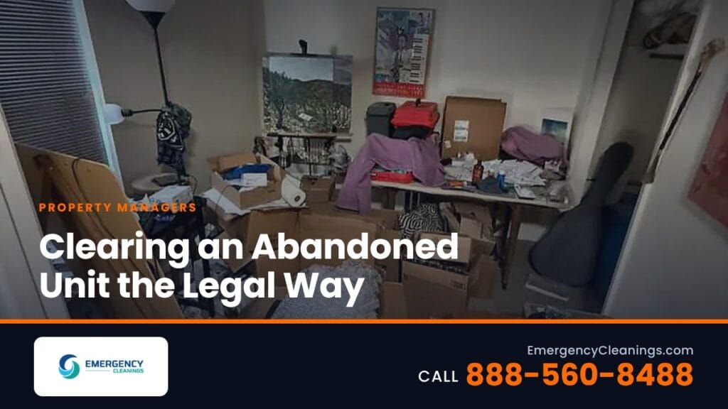 Tenant Left Everything Behind: Clearing an Abandoned Unit Without Legal Trouble